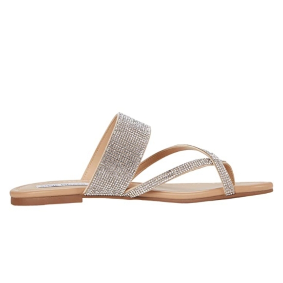 LAST1* NEW Steve Madden Valaria Rhinestone Sandals - Picture 3 of 6